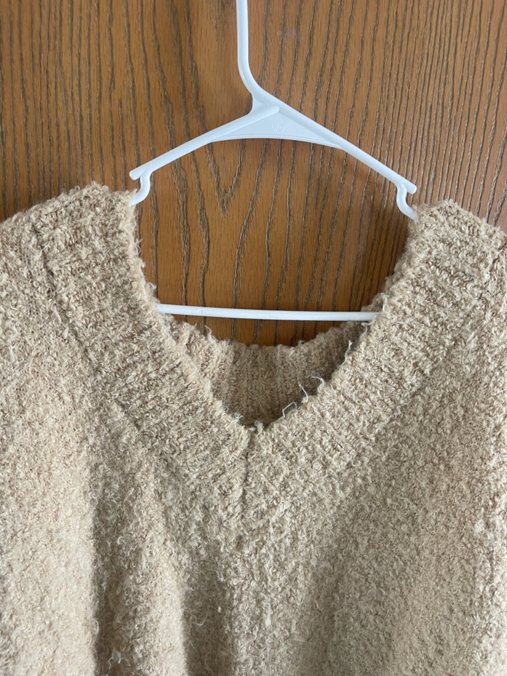aerie Plush V-Neck Sweater in Beige - Picture 2 of 3